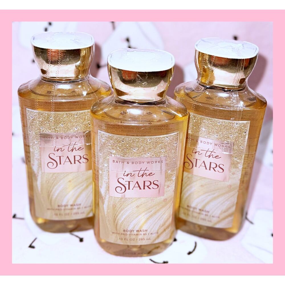 Bath & Body Works In the Stars 10oz Shower Gel Body Wash with Aloe B5 x3